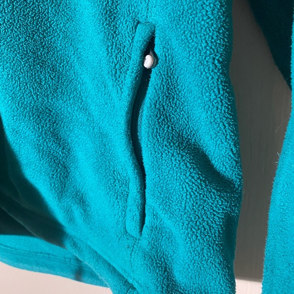 NORTH FACE turquoise fleece jacket size S - Picture 5 of 10